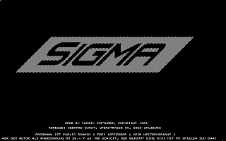 Sigma atari screenshot